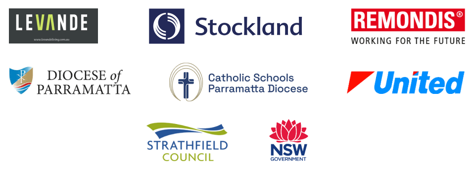 Levande, Stockland, Remondis, Diocese of Parramatta, Catholic Schools Parramatta Diocese, United, Strathfield Council, NSW Government