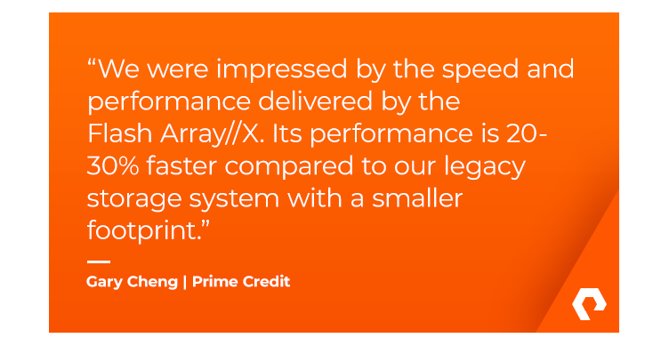 Pure Storage Prime Credit Case Study